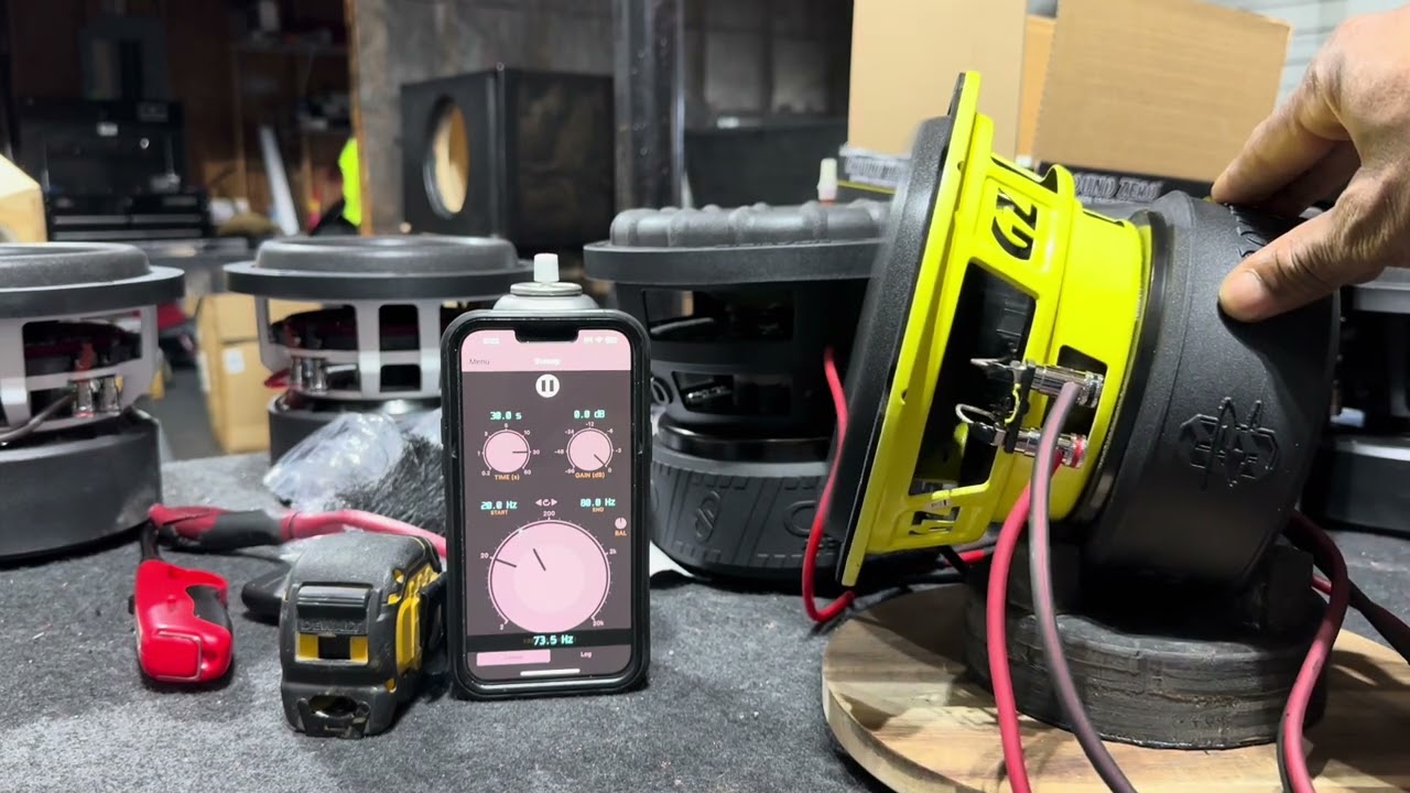Ground Zero GZRW 8XSPL 8” Frequency Sweep!!! - YouTube