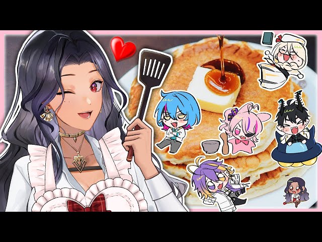 【HANDCAM】NIJISANJI EN PANCAKE ART!😄💖🥞🍴🕒🌈🤘💙🐇💗💫💜👼🤍🛸💚【NIJISANJI EN | Scarle Yonaguni】のサムネイル