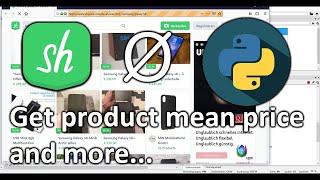 Shpock mean price calculation with Selenium (Python 3)