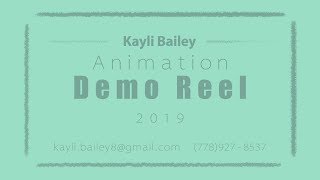 Animation Demo Reel 2019