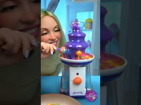 عيون الحلوى في نافورة الكراميل سنيكر سويت إحساس غريب