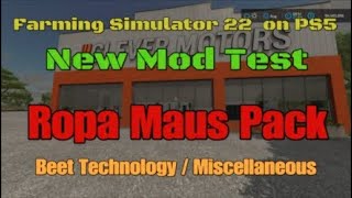 FS22 Ropa Maus Pack New mod for June 17 FS22 Ropa Maus Pack New mod for June 17
