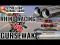 Rhino racing vs gursewak comparison  pure  raw exhaust sounds bykology gursewak supermeteor650