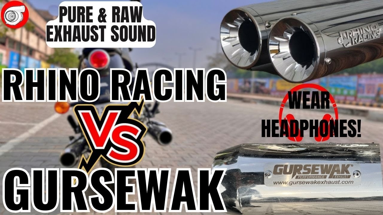 RHINO RACING vs GURSEWAK Comparison - Pure & Raw Exhaust Sounds 