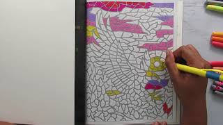 Speed Color By Number Sunlife Drawing Animal Mosaic Eagle screenshot 5