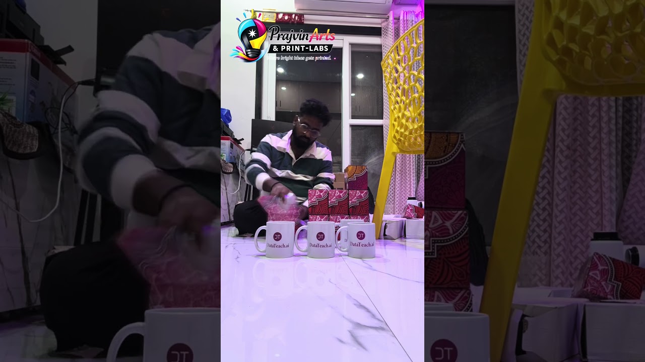 Mini bulk mug order for DataTeach.ai is ready! Printing, and safe packing done. DM for bulk orders.