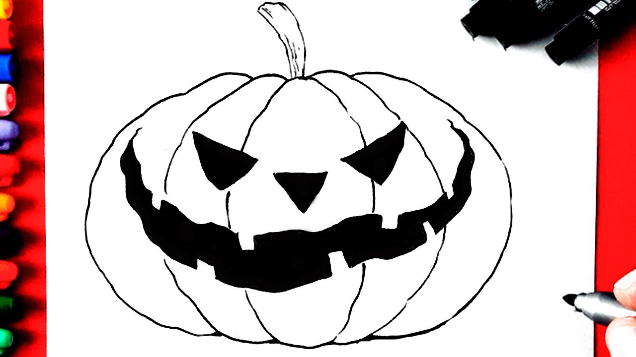 COMO Desenhar Uma AB BORA HALLOWEEN MUITO F CIL YouTube
