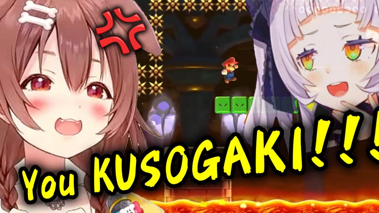 Korone Gets Angry At Shion After Playing Her Stage In Mario Maker 2 【ENG Sub/Hololive】