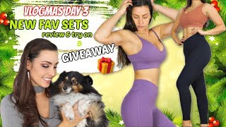 VLOGMAS day 3 GIVEAWAY 🎁 AMAZING NEW NON SEAMLESS SETS!