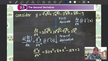 2.3 SECOND DERIVATIVES