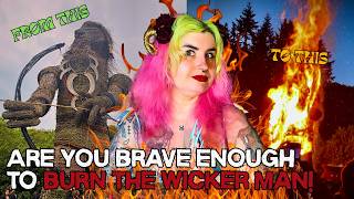 The BIGGEST Folk Fire Festival In The UK Where They Burn a 40ft wickerman!