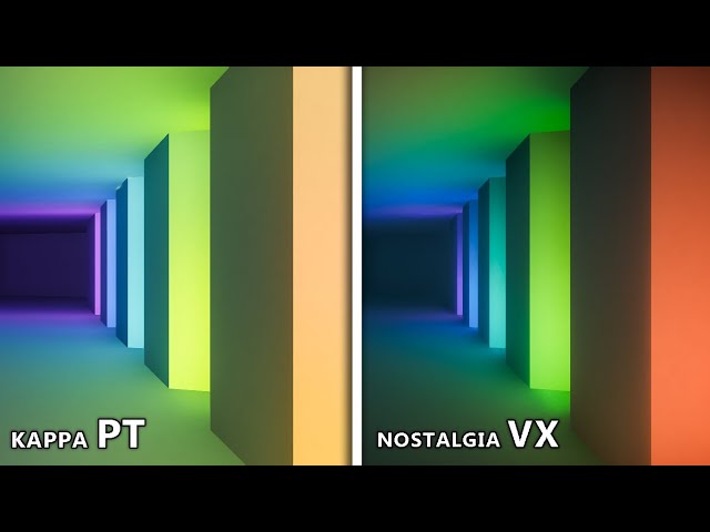 KAPPA PT vs NOSTALGIA VX RAY-TRACING TEST | Minecraft Java Edition class=