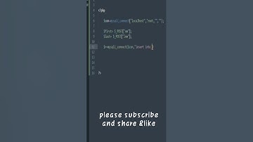 insert data into database #shorts #sql #sqlserver #html #php #code #short #phpscripts #mysql #web