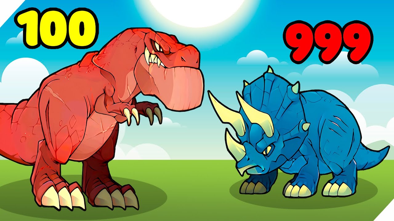 ЭВОЛЮЦИЯ ДИНОЗАРА Ти-Рекса! Dino Rumble Jurassic War