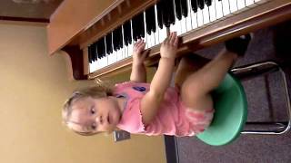 Brooklyn Playing The Piano At Childrens Museum