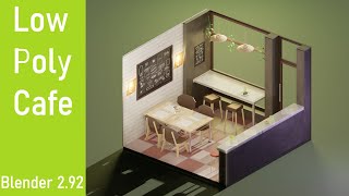 SPEED MODELING Blender 2.9 | Cafe