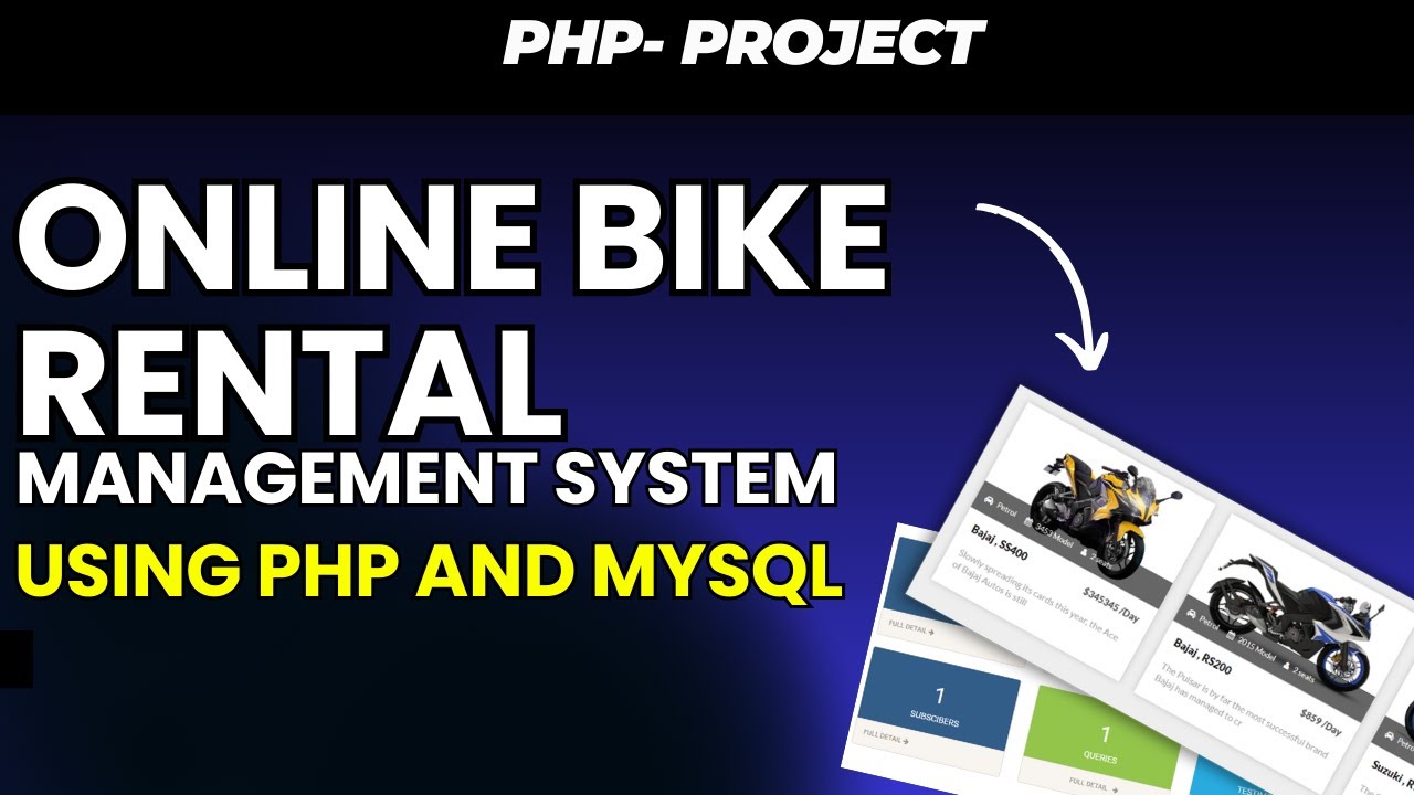 Online Bike Rental Management System Using PHP and MySQL