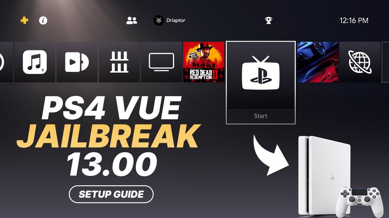 PS4 Vue Jailbreak Guide 13.00 (For Non Jailbreak Users)