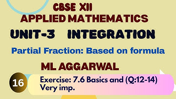 I12th|UNIT 3|Integration|Ex: 7.6(Q-11-13)|Applied Mathematics| #appliedmathematic #integration #cbse