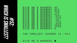 #52: Which is Smallest? (101 Programming Tips & Tricks for the TI-99/4A Home Computer)