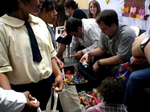 Our Team Filling Bags Donated By Word Of Life Asse...