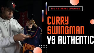 Steph Curry Mitchell & Ness Swingman vs Authentic NBA Jersey Comparison Swingman Vs Authentic Nba Jerseys Von Mitchell Ness