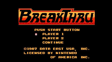 Break Thru Nintendo Entertainment System NES Video Game Review
