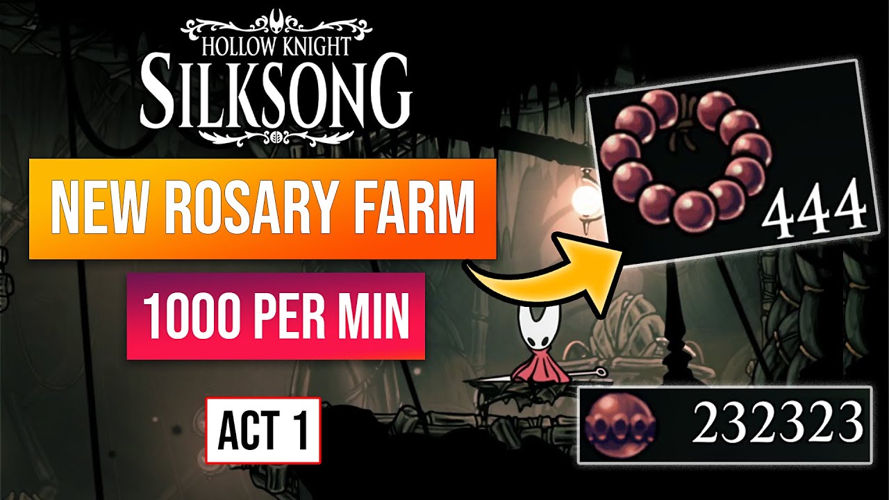 Silksong Rosary Farm | Early Game Rosary Farm In Act 1 | 1000 Per Minute!