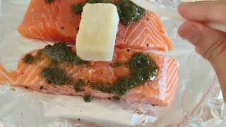 How To Cook PINAPUTOK NA ISDA | Filipino Baked Salmon Recipe