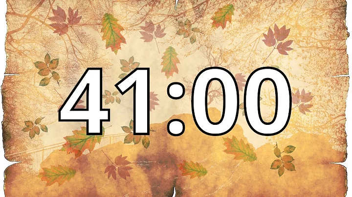 41 Minutes Autumn/Fall Countdown Timer With Music and Alarm (Simple Beep)