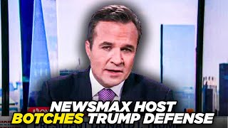 Newsmax Host Twists Himself Into Knots Trying To Defend Trump Tapes