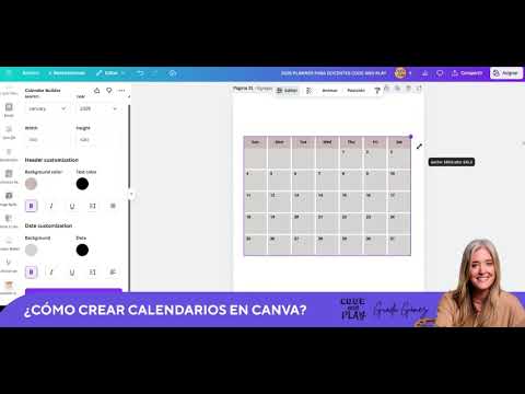 TUTORIAL CREÁ CALENDARIOS EN CANVA - YouTube