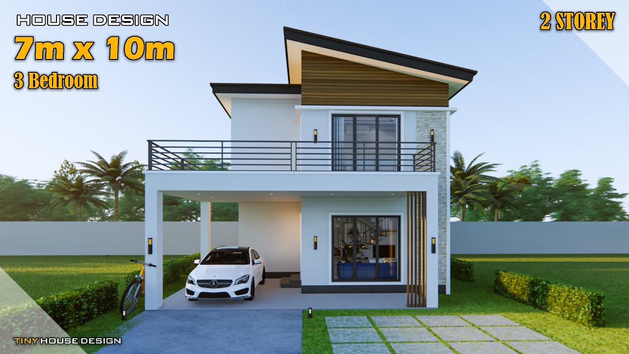 2 Storey Simple Modern House Design  Minimalist house design, Simple  house, Simple house design