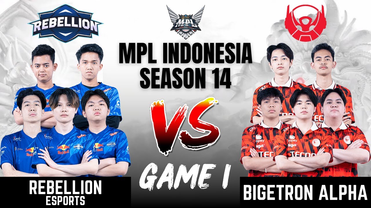 RBL VS BTR | REBELLION ESPORTS vs BIGETRON ALPHA GAME 1 | MPL ID S14 | ENGLISH - Week 7 Day 3