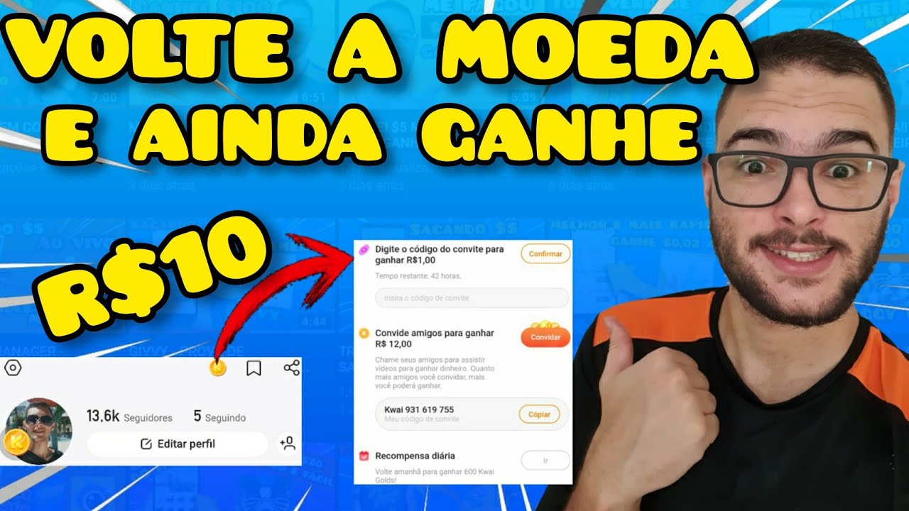 KWAI NÃO APARECE A MOEDA - COMO VOLTAR O KWAI GOLD E AINDA GANHAR R$10 REAIS EM 6 MINUTOS 2021 ✔️