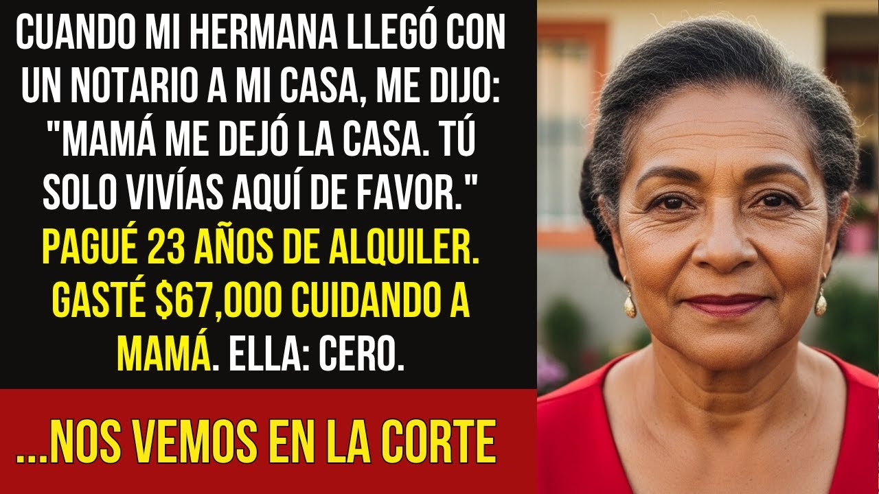 Mi hermana llegó con un NOTARIO para ROBARME la casa que pagué 23 años... Su KARMA fue BRUTAL.