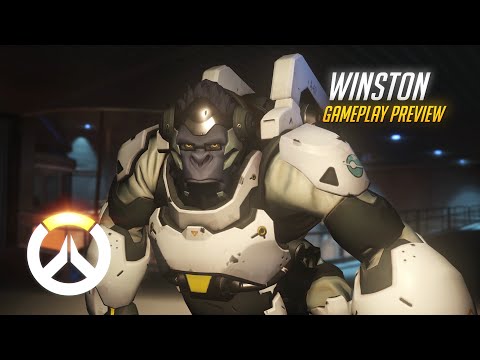 Winston Gameplay Preview | Overwatch | 1080p HD, 60 FPS