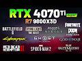 RTX 4070 Ti SUPER + RYZEN 7 9800X3D - Test in 10+ Games