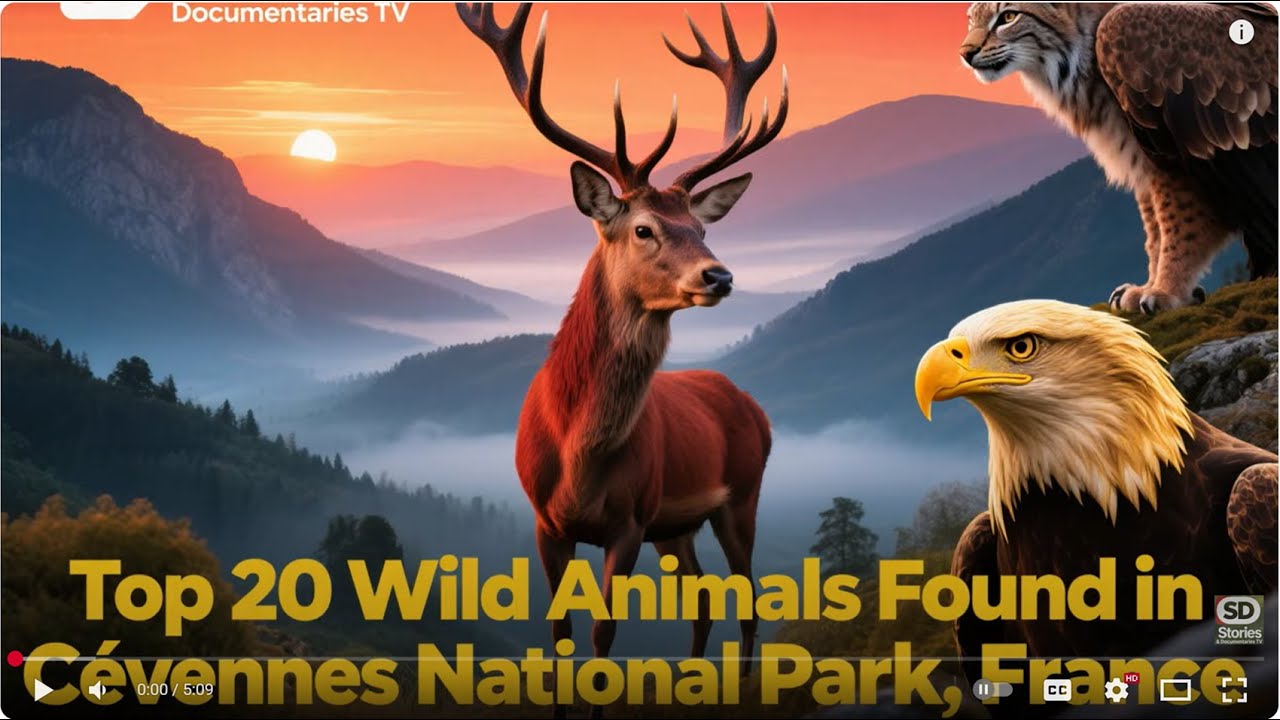 ASMR Video: 20 Animals in Cévennes Park 