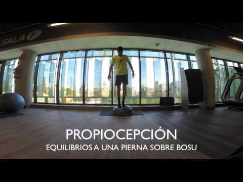physical education Personal Running. PROPIOCEPCON equilibrios una pierna sobre bosu