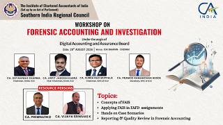 Details Workshop On  Forensic Accounting and Investigation | 29th Aug 2026 News