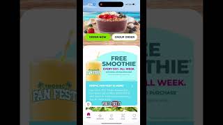 Tropical Smoothie Cafe free smoothie everyday until July 13! #freebies #smoothies #tropicalsmoothie