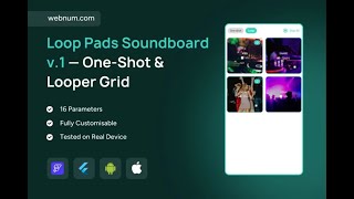 FlutterFlow Soundboard Widget 🎶 Loop Pads Grid 🎛️ #flutterflow #soundboard #player screenshot 4