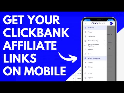 How to Get Your Clickbank Affiliate Link on Clickbank Mobile App
