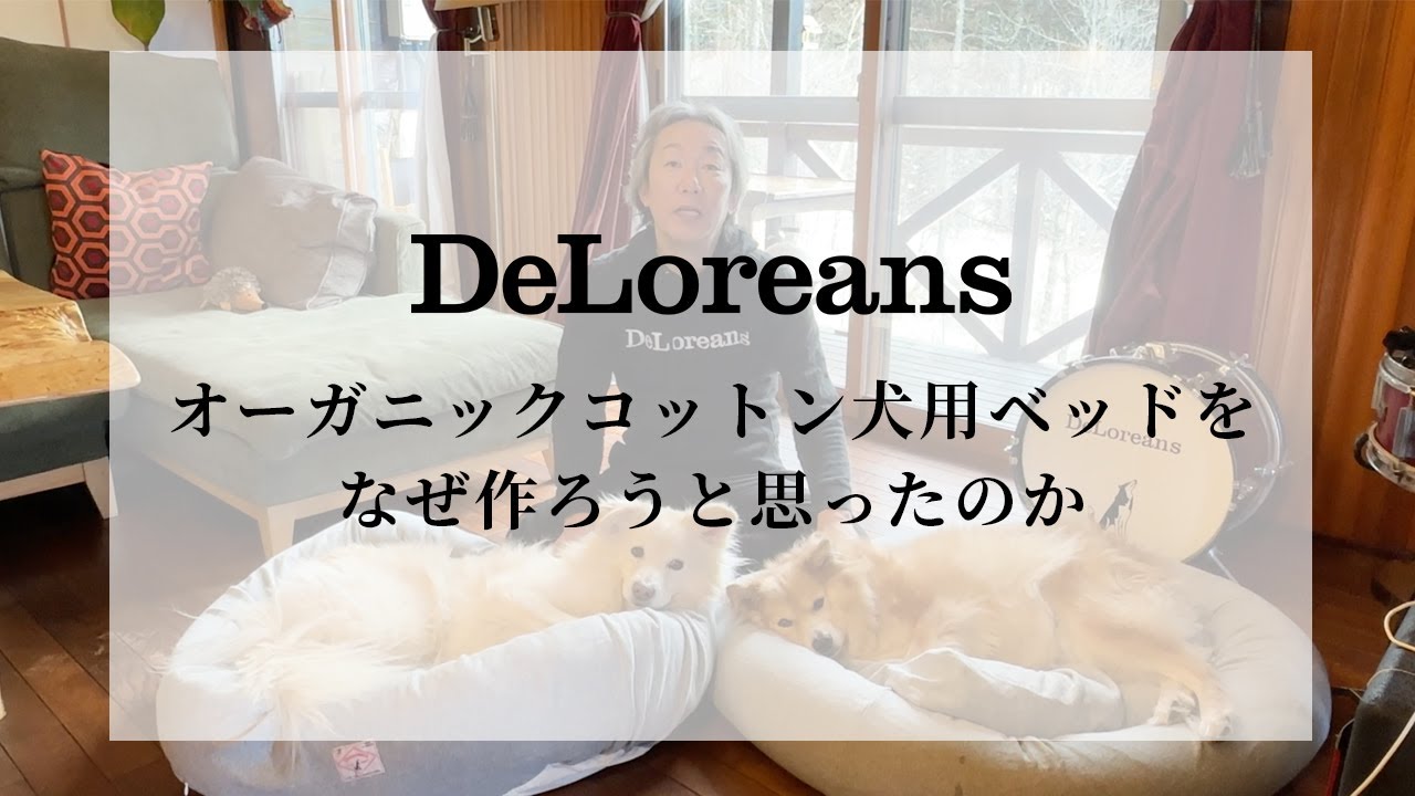 オーガニックコットン犬用ベッド - Mサイズ｜犬用ベッド｜DeLoreans