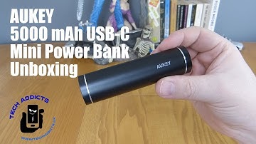 AUKEY 5000 mAh USB-C Mini Power Bank Unboxing