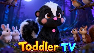 🦨 Stinky Skunky Nursery Rhyme Song 🎵 3D Animation Bedtime 🌙 Lullaby For Toddlers 👶