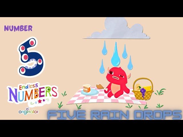 Learn Numbers with Adorable Monsters in Endless Numbers 1 to 100 - Number  5, by Originator