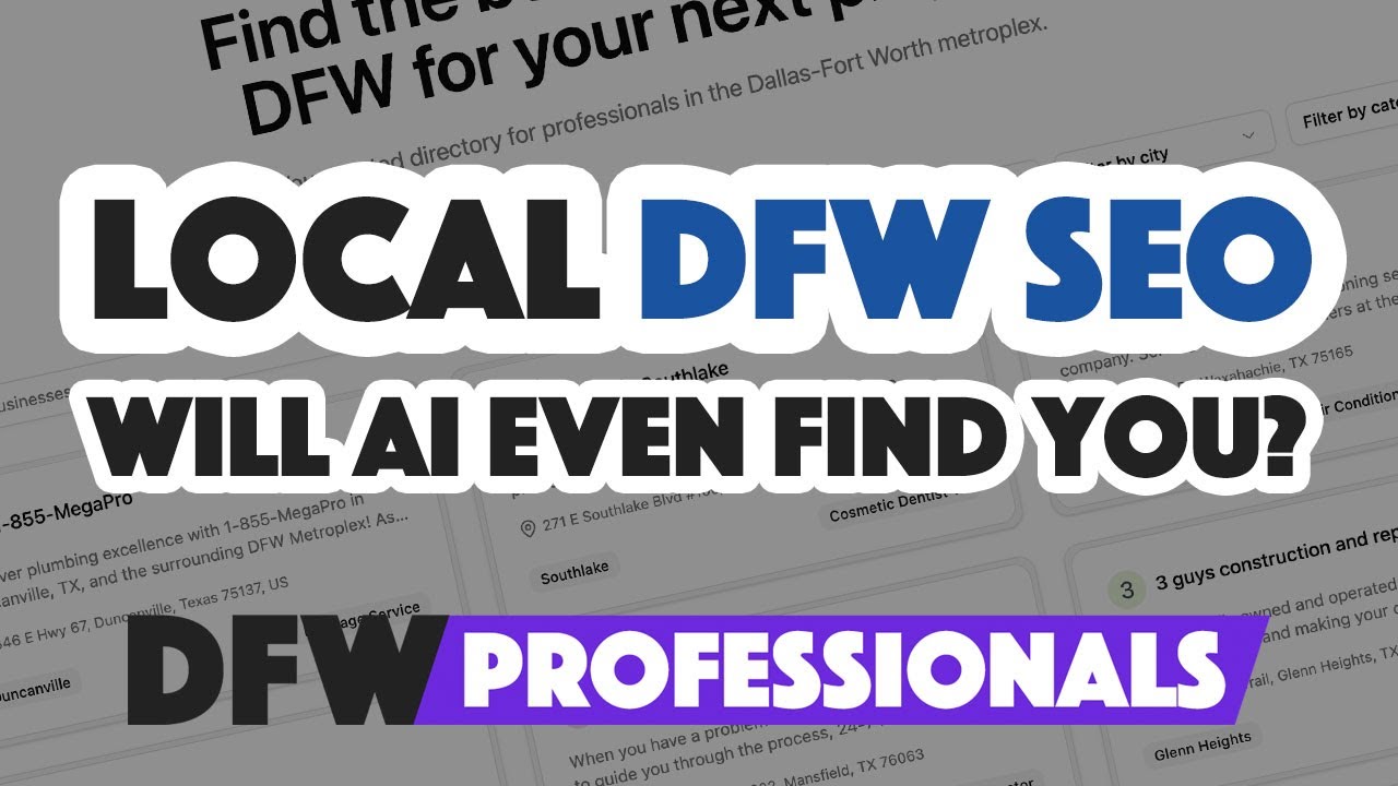 Local Dallas-Fort Worth SEO: Will AI Even Find You?