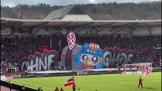 Erfordia Ultras Choreo Im Thüringen-Pokal Vs. Jena Rot-Weiß Erfurt Vs. Carl Zeiss Jena 29.03.26